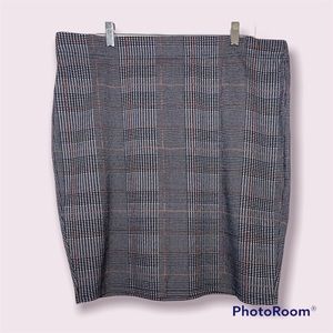 Forever 21 Plaid Pencil Skirt Size 2x
